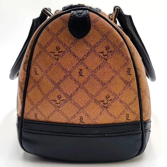 LAMB 🐑Gwen Stefani Mandeville Monogram Leather Satchel Boston Speedy Doc…